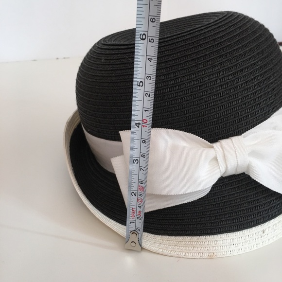 Vintage 1980’s Toucan Art Deco Retro Black Bow Flapper Cloche Derby Hat - Picture 7 of 15